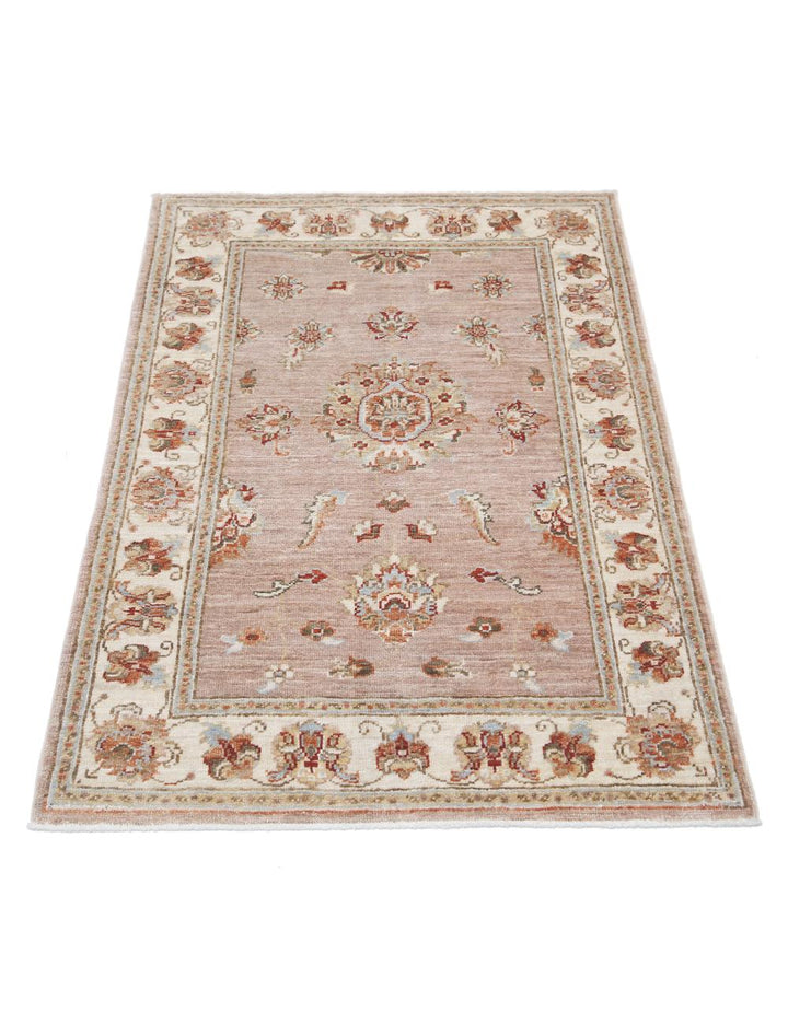 Afghan Ziegler Rug 2' 8" x 3' 9" Hand-Knotted | No. AT42959