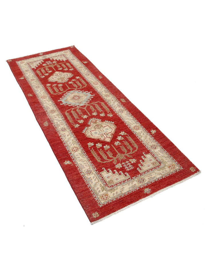 Afghan Ziegler Rug 2' 8" x 6' 6" Hand-Knotted | No. AT92988