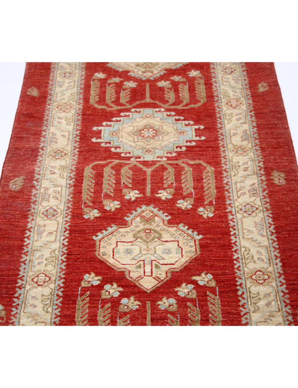 Afghan Ziegler Rug 2' 8" x 6' 6" Hand-Knotted | No. AT92988