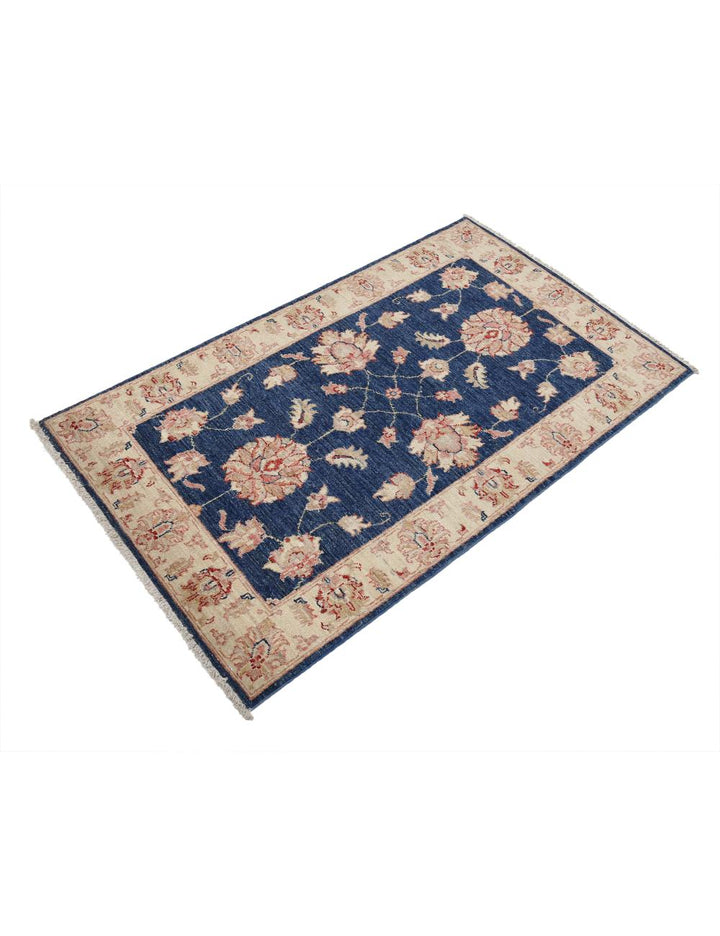 Afghan Ziegler Rug 2' 7" x 4' 4" Hand-Knotted | No. AT62866