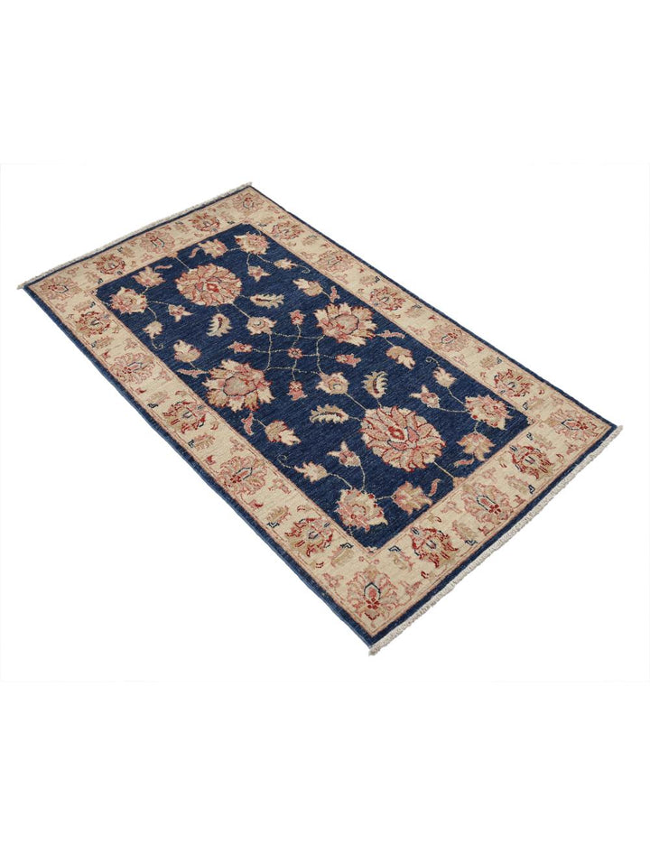 Afghan Ziegler Rug 2' 7" x 4' 4" Hand-Knotted | No. AT62866