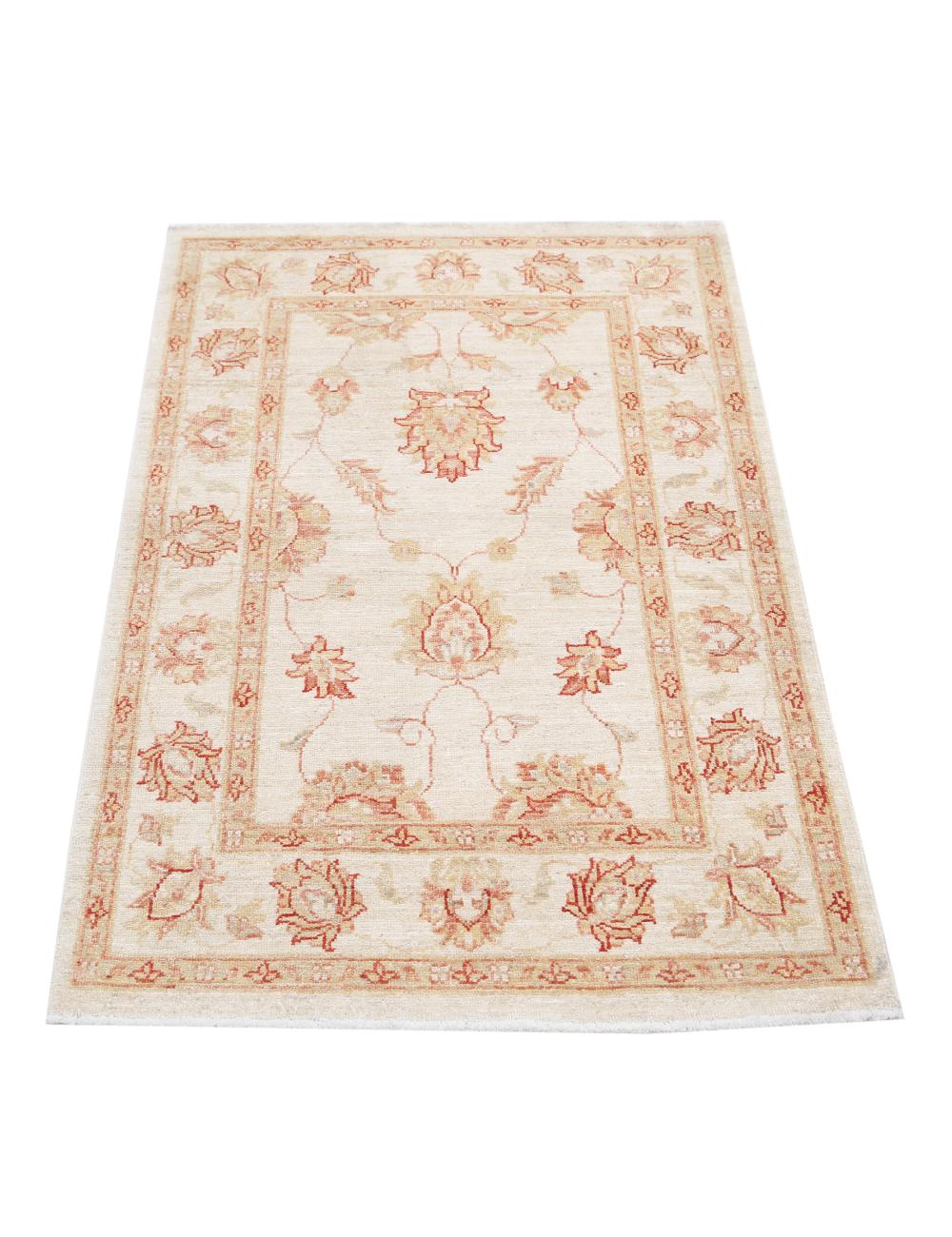 Afghan Ziegler Rug 2' 8" x 3' 10" Hand-Knotted | No. AT76089