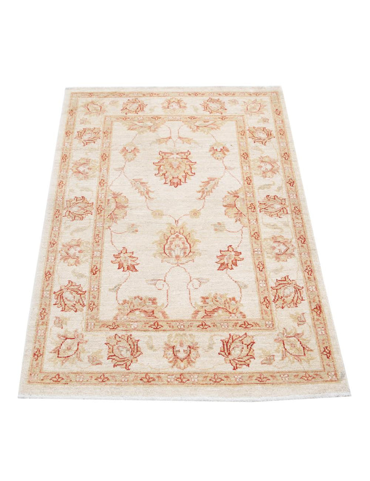 Afghan Ziegler Rug 2' 8" x 3' 10" Hand-Knotted | No. AT76089