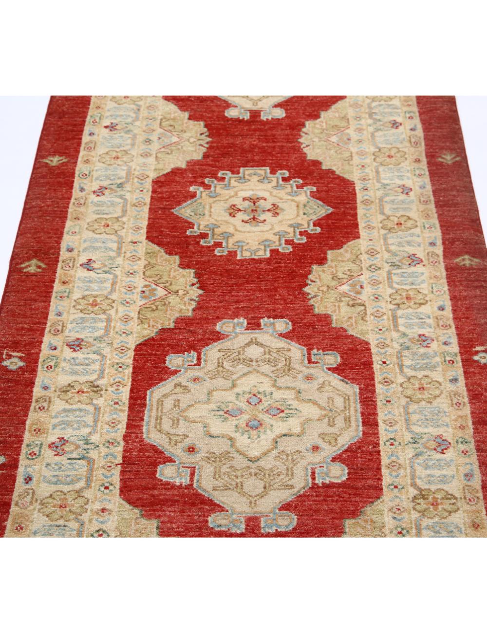 Afghan Ziegler Rug 2' 11" x 7' 9" Hand-Knotted | No. AT17358