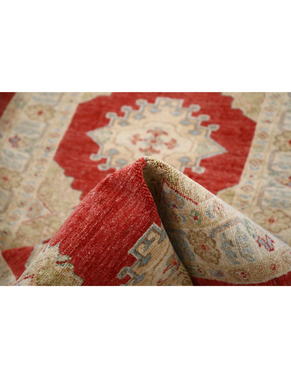 Afghan Ziegler Rug 2' 11" x 7' 9" Hand-Knotted | No. AT17358