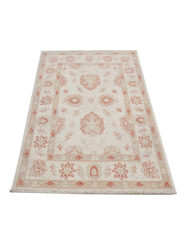Afghan Ziegler Rug 2' 7" x 4' 3" Hand-Knotted | No. AT57088