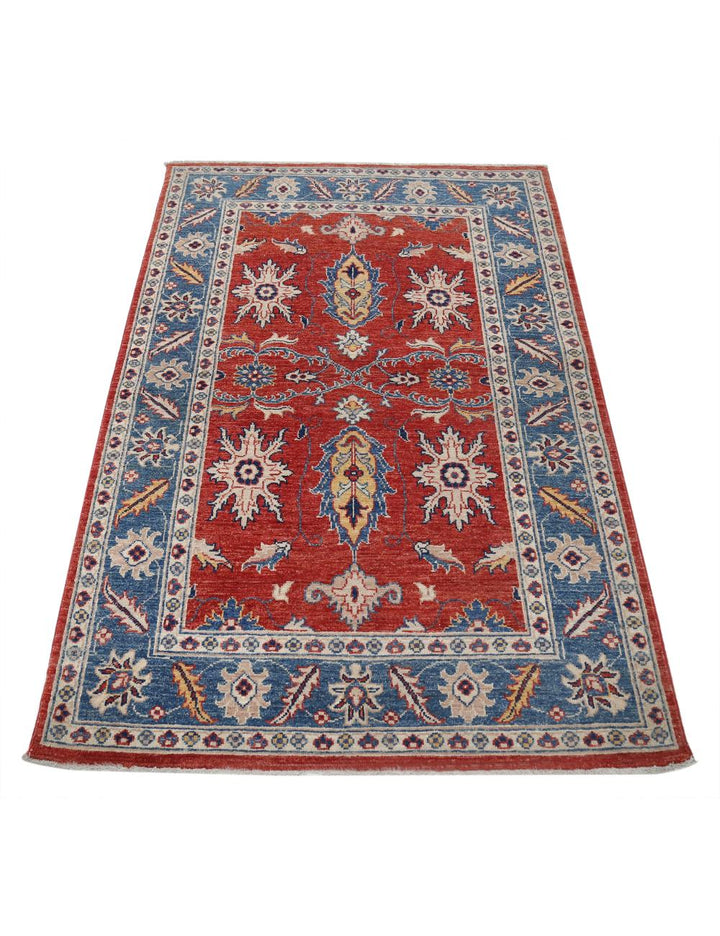 Afghan Ziegler Farhan Rug 3' 4" x 5' 0" Hand-Knotted | No. AT74888