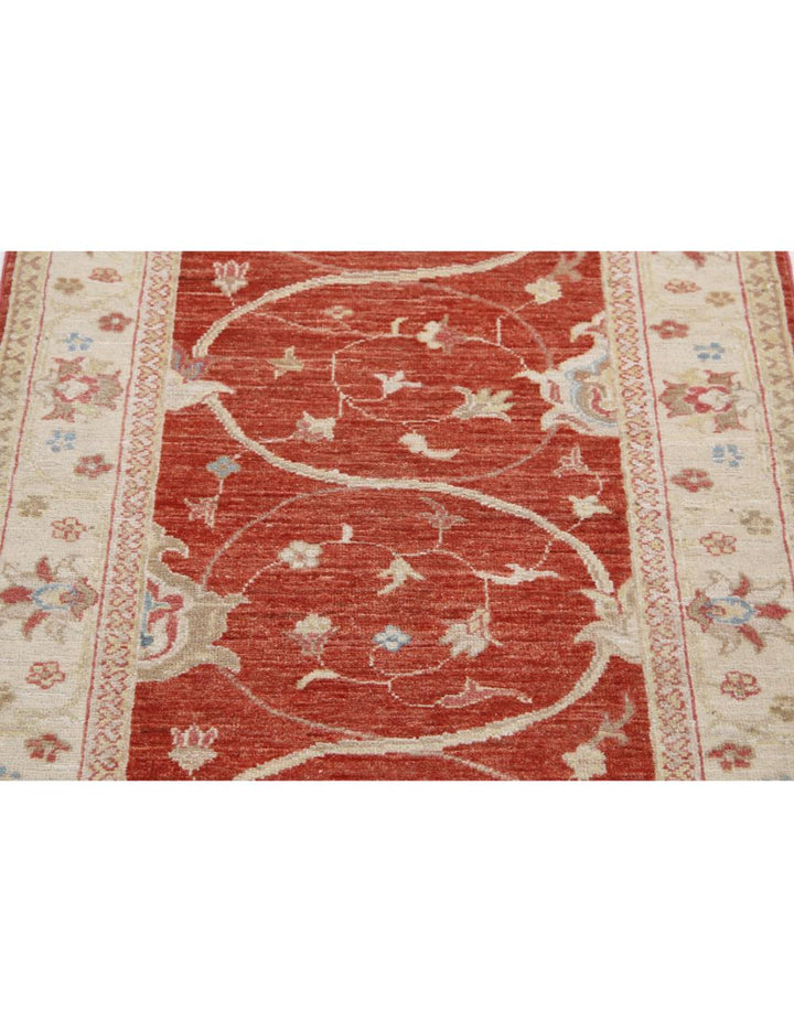 Afghan Ziegler Rug 2' 8" x 4' 7" Hand-Knotted | No. AT22110