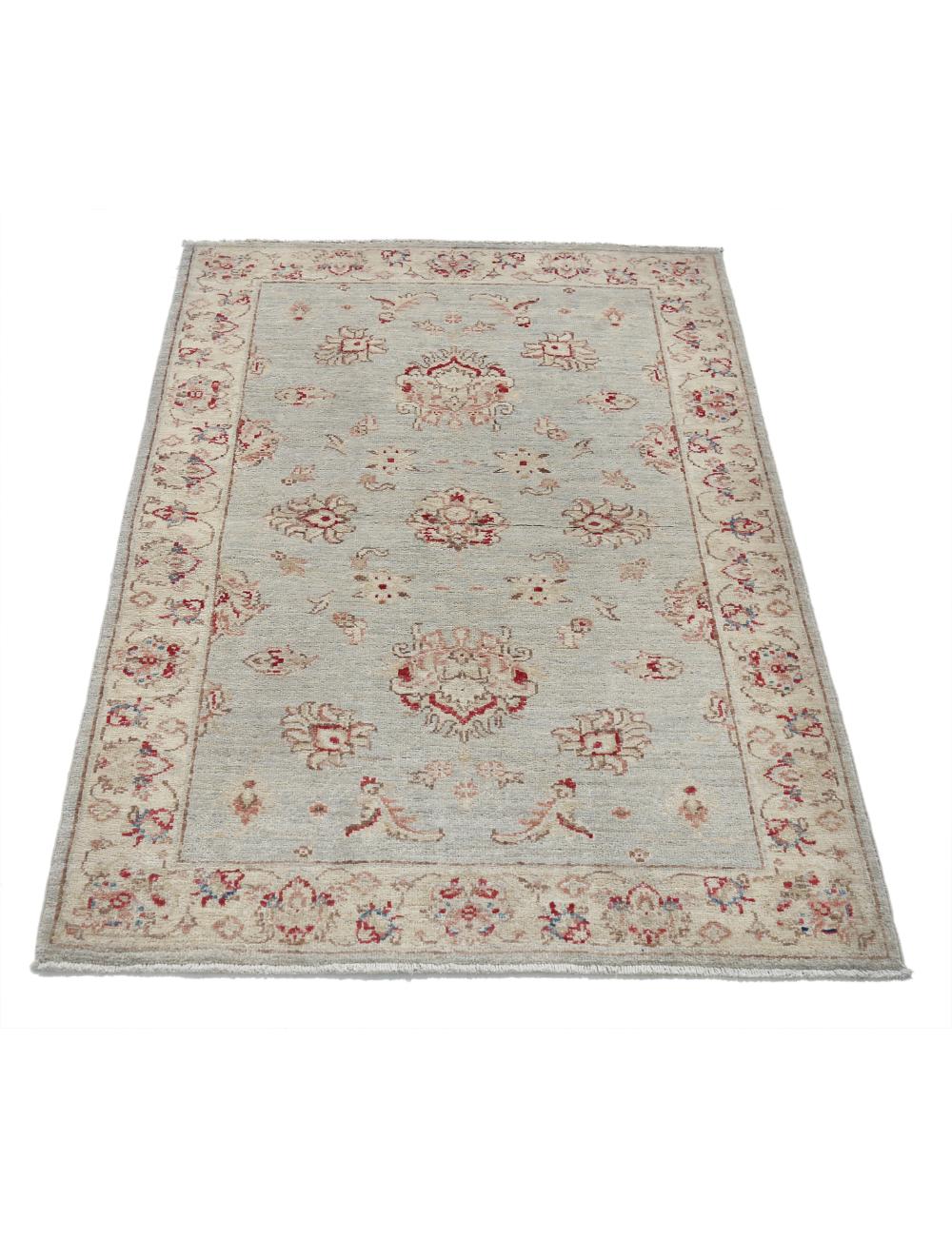 Afghan Ziegler Rug 3' 0" x 4' 2" Hand-Knotted | No. AT87542