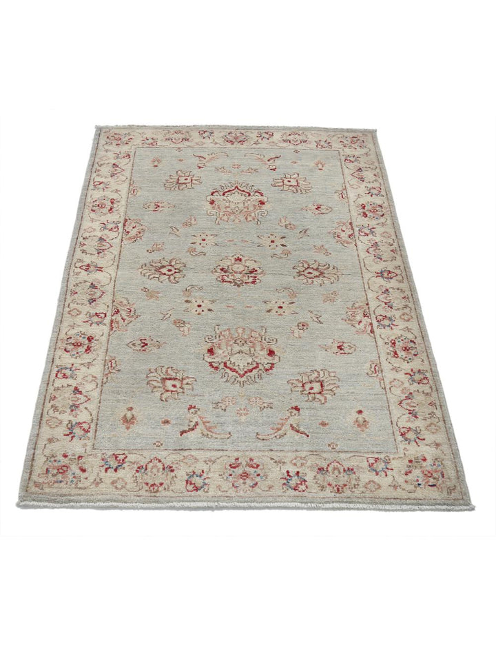 Afghan Ziegler Rug 3' 0" x 4' 2" Hand-Knotted | No. AT87542