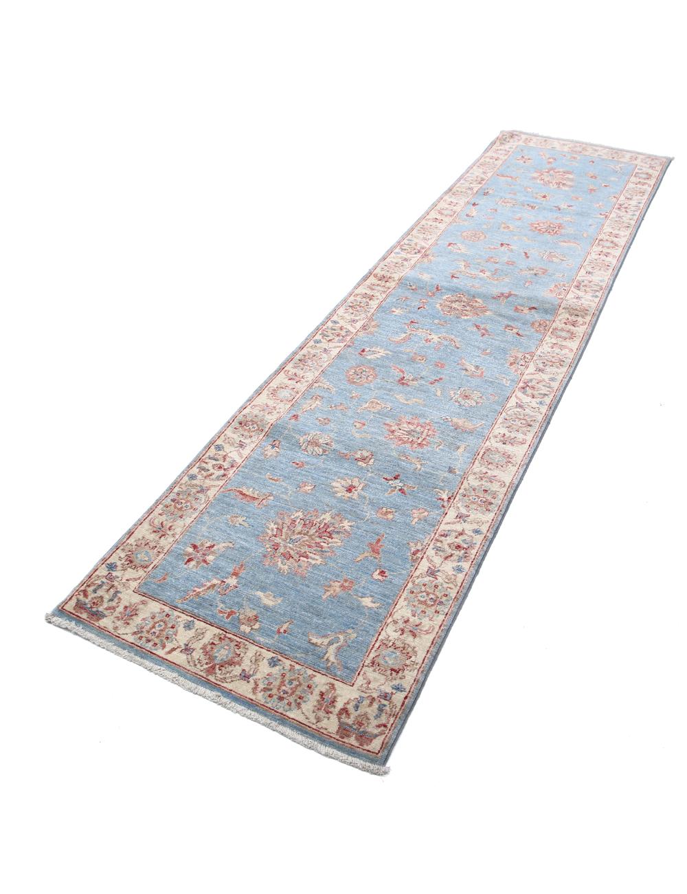 Afghan Ziegler Rug 2' 6" x 9' 9" Hand-Knotted | No. AT65844