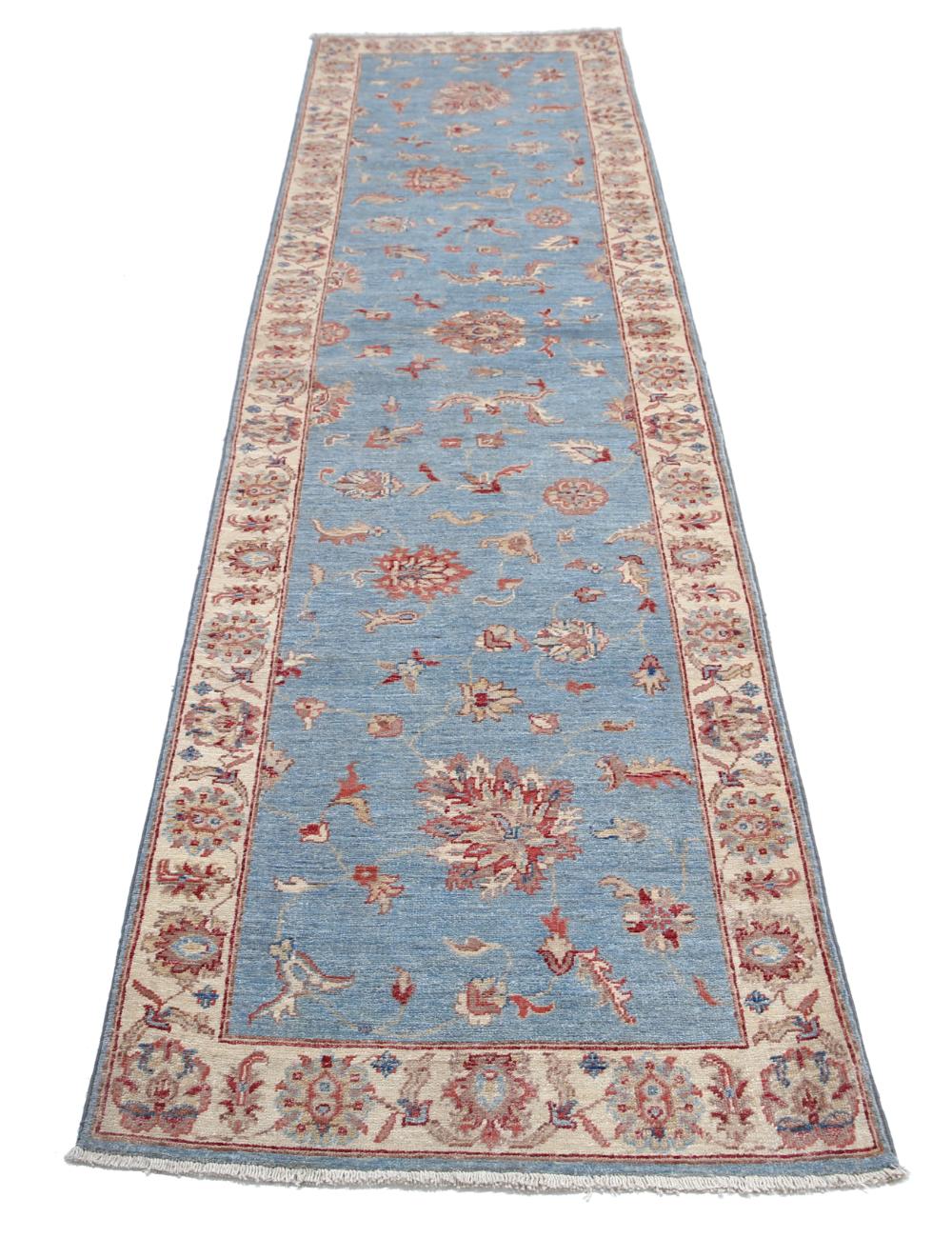 Afghan Ziegler Rug 2' 6" x 9' 9" Hand-Knotted | No. AT65844