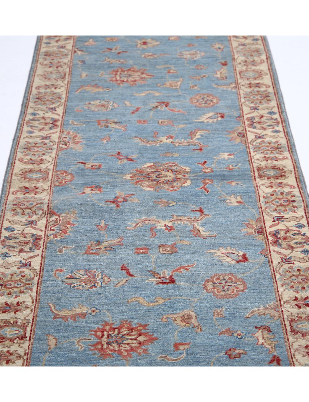Afghan Ziegler Rug 2' 6" x 9' 9" Hand-Knotted | No. AT65844