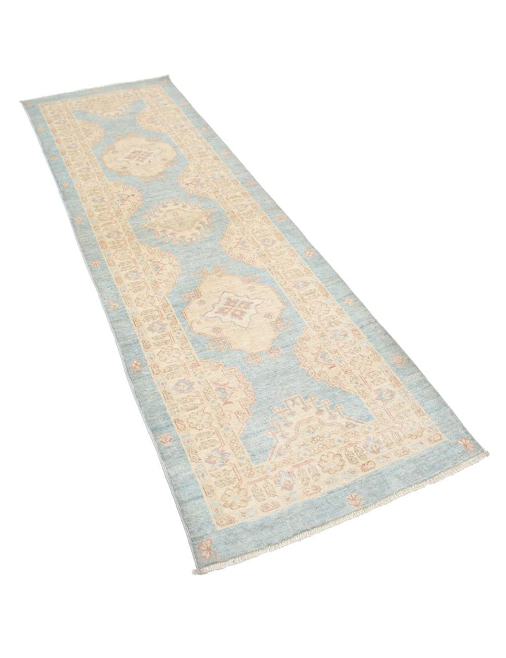 Afghan Ziegler Rug 2' 7" x 8' 0" Hand-Knotted | No. AT50867