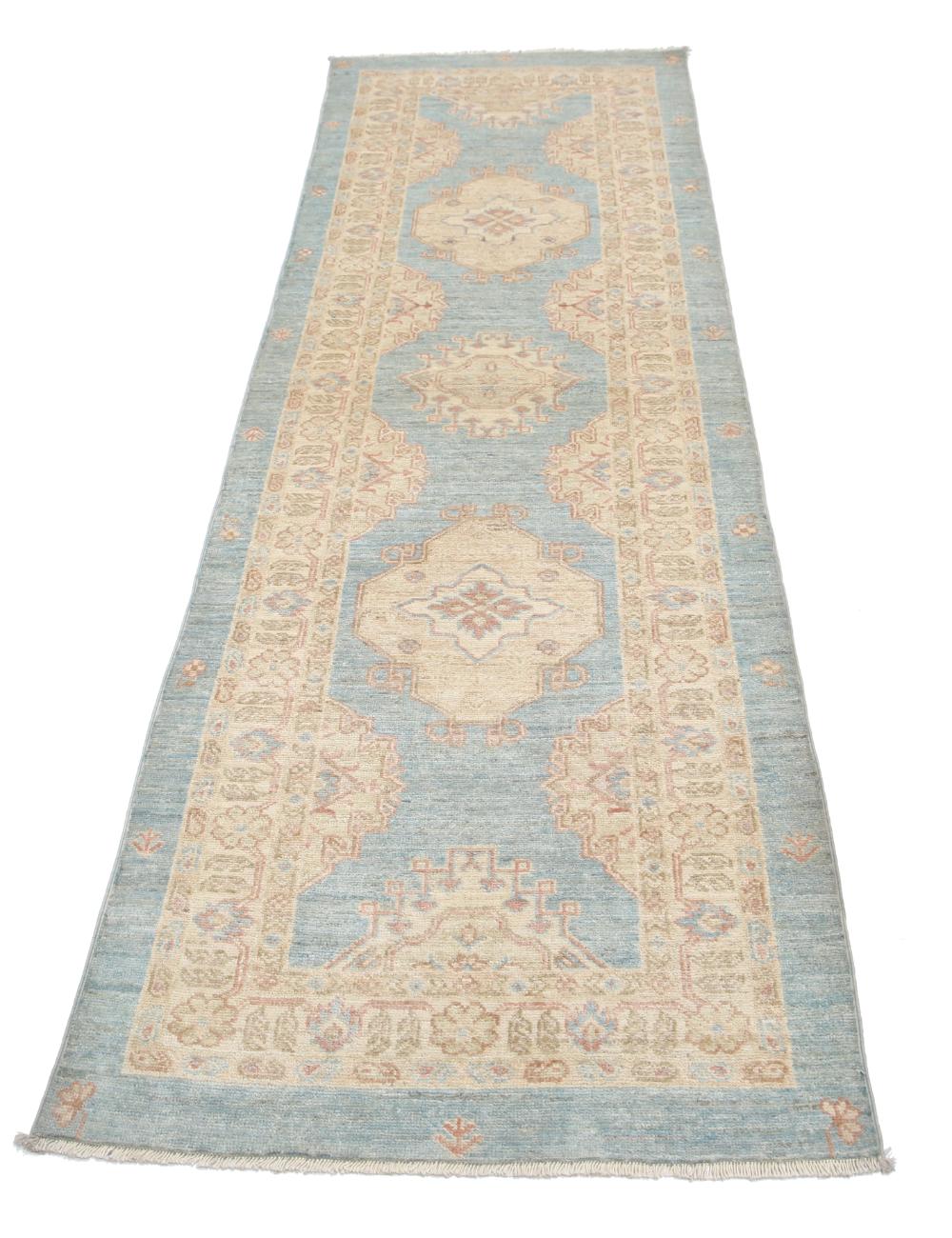 Afghan Ziegler Rug 2' 7" x 8' 0" Hand-Knotted | No. AT50867