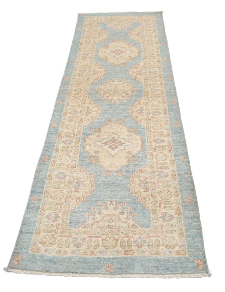 Afghan Ziegler Rug 2' 7" x 8' 0" Hand-Knotted | No. AT50867