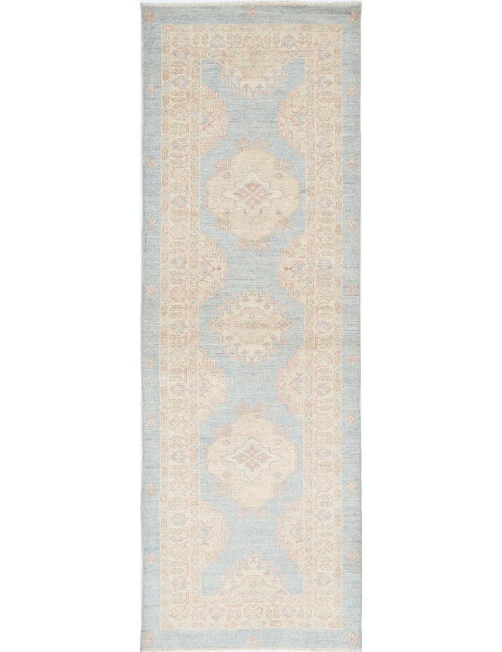 Afghan Ziegler Rug 2' 7" x 8' 0" Hand-Knotted