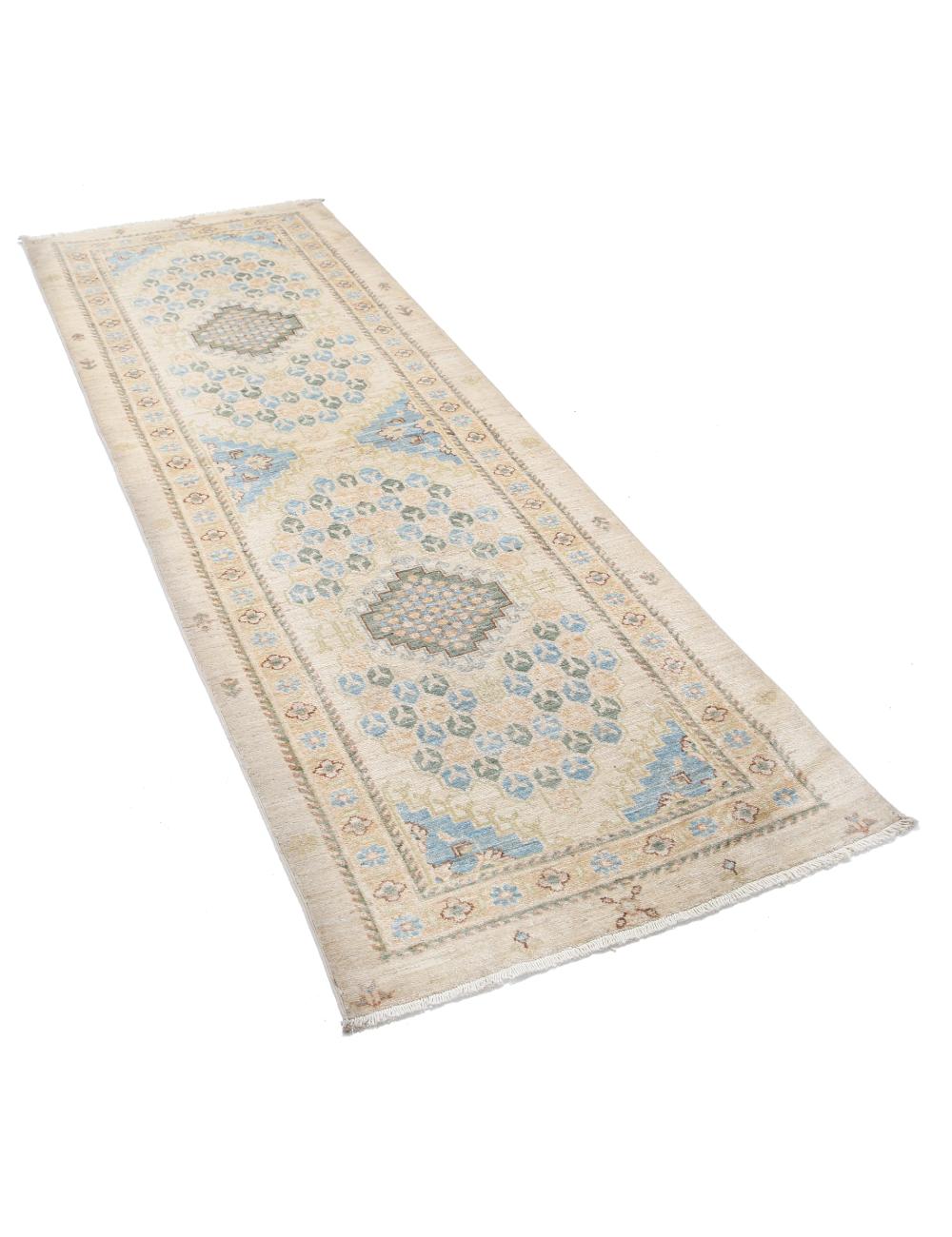 Afghan Ziegler Rug 2' 9" x 8' 0" Hand-Knotted | No. AT68781