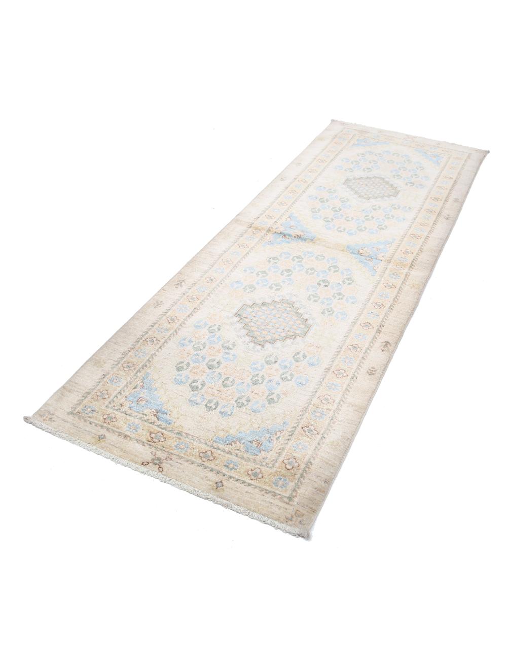 Afghan Ziegler Rug 2' 9" x 8' 0" Hand-Knotted | No. AT68781