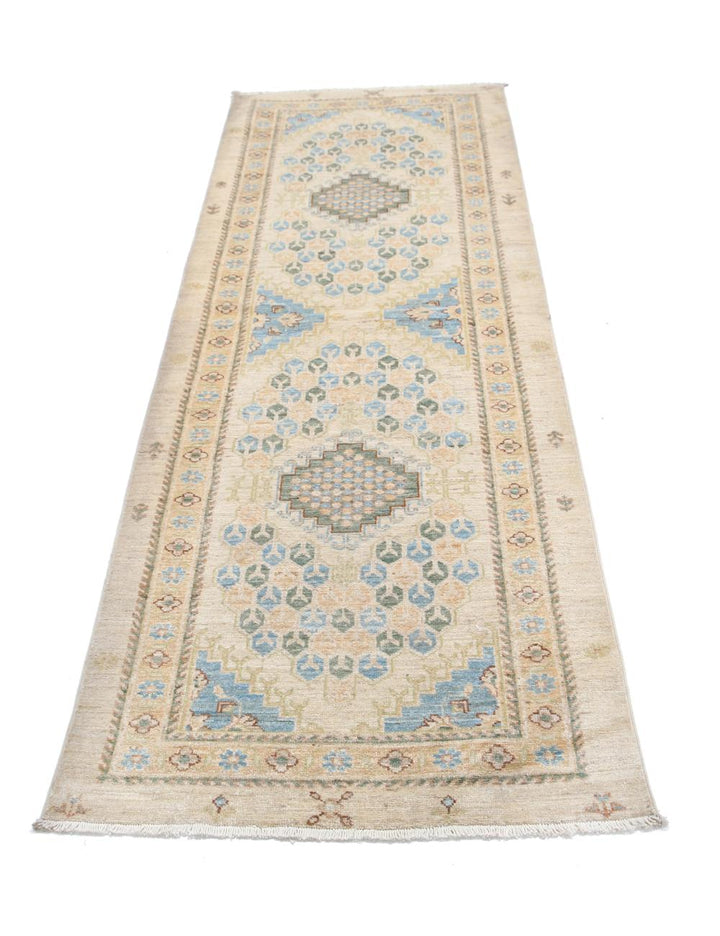 Afghan Ziegler Rug 2' 9" x 8' 0" Hand-Knotted | No. AT68781