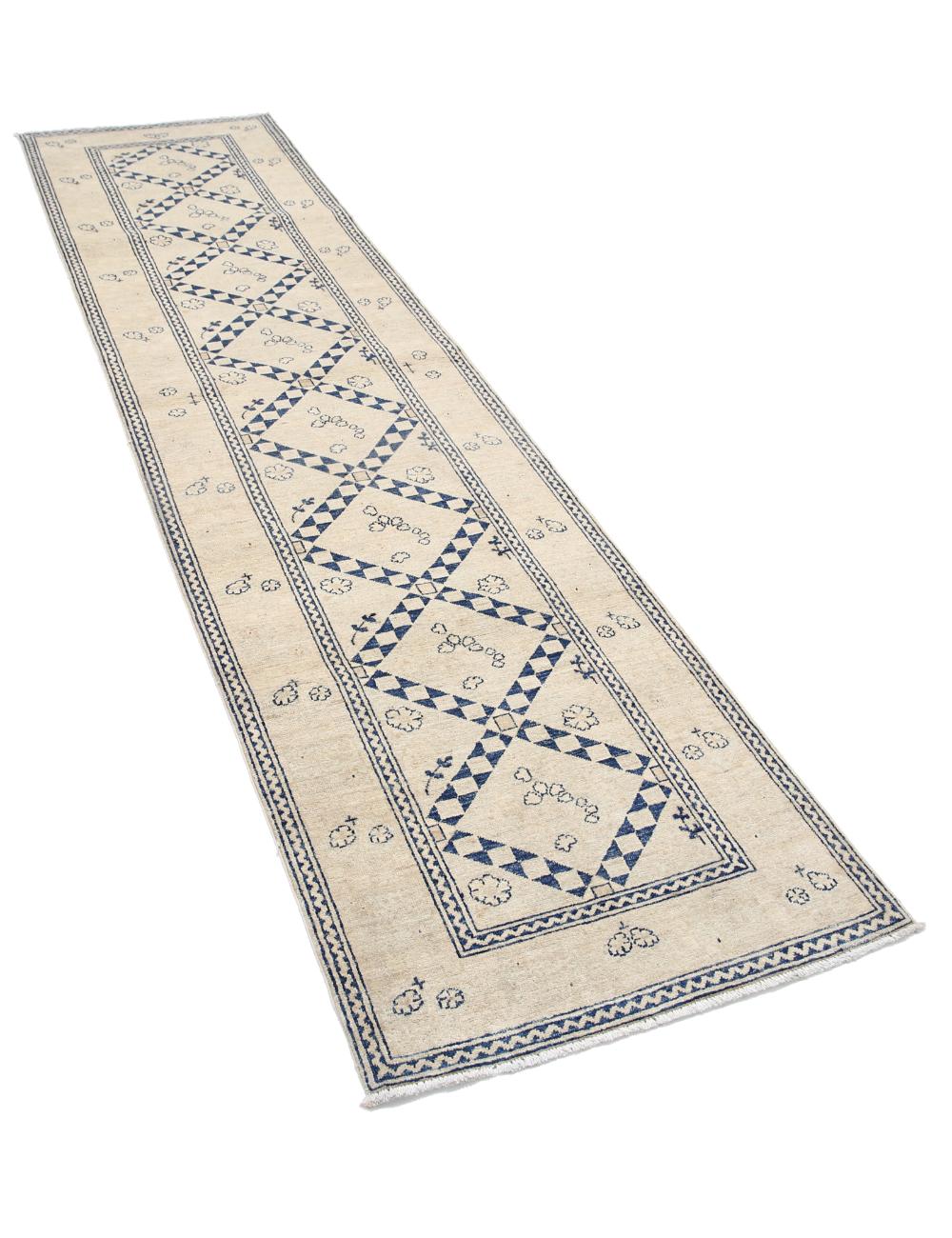 Afghan Ziegler Rug 2' 6" x 9' 11" Hand-Knotted | No. AT20780
