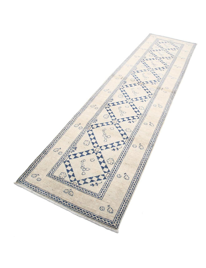 Afghan Ziegler Rug 2' 6" x 9' 11" Hand-Knotted | No. AT20780