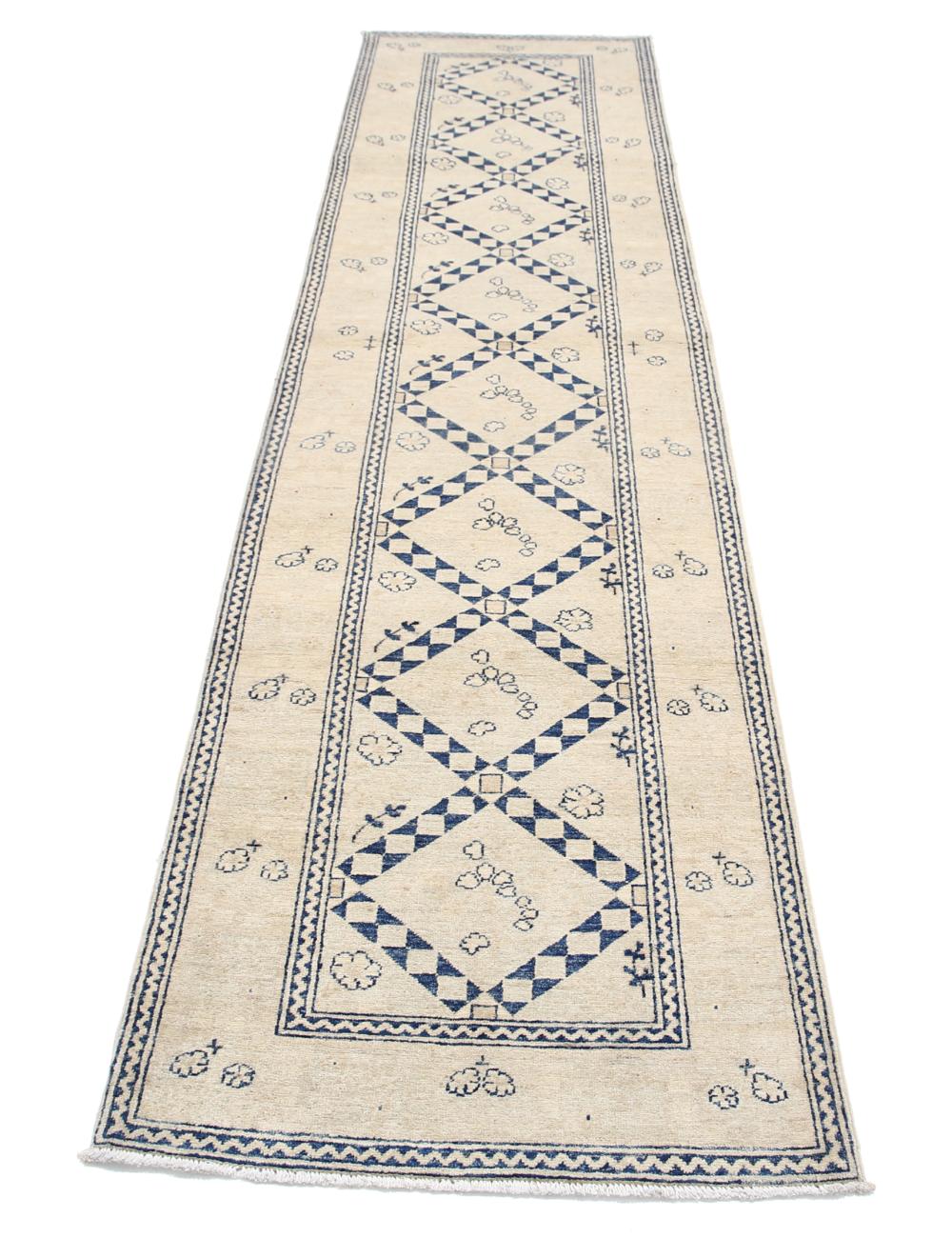 Afghan Ziegler Rug 2' 6" x 9' 11" Hand-Knotted | No. AT20780
