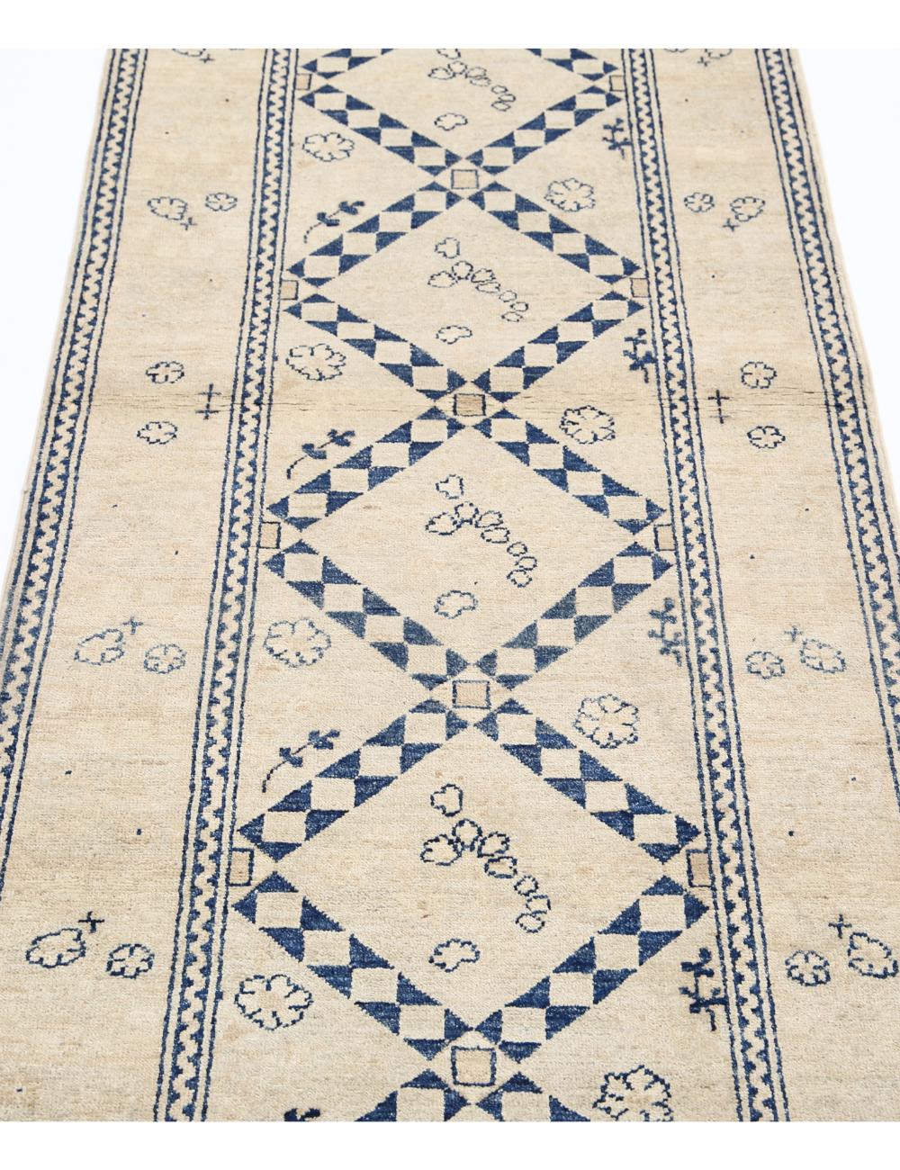 Afghan Ziegler Rug 2' 6" x 9' 11" Hand-Knotted | No. AT20780