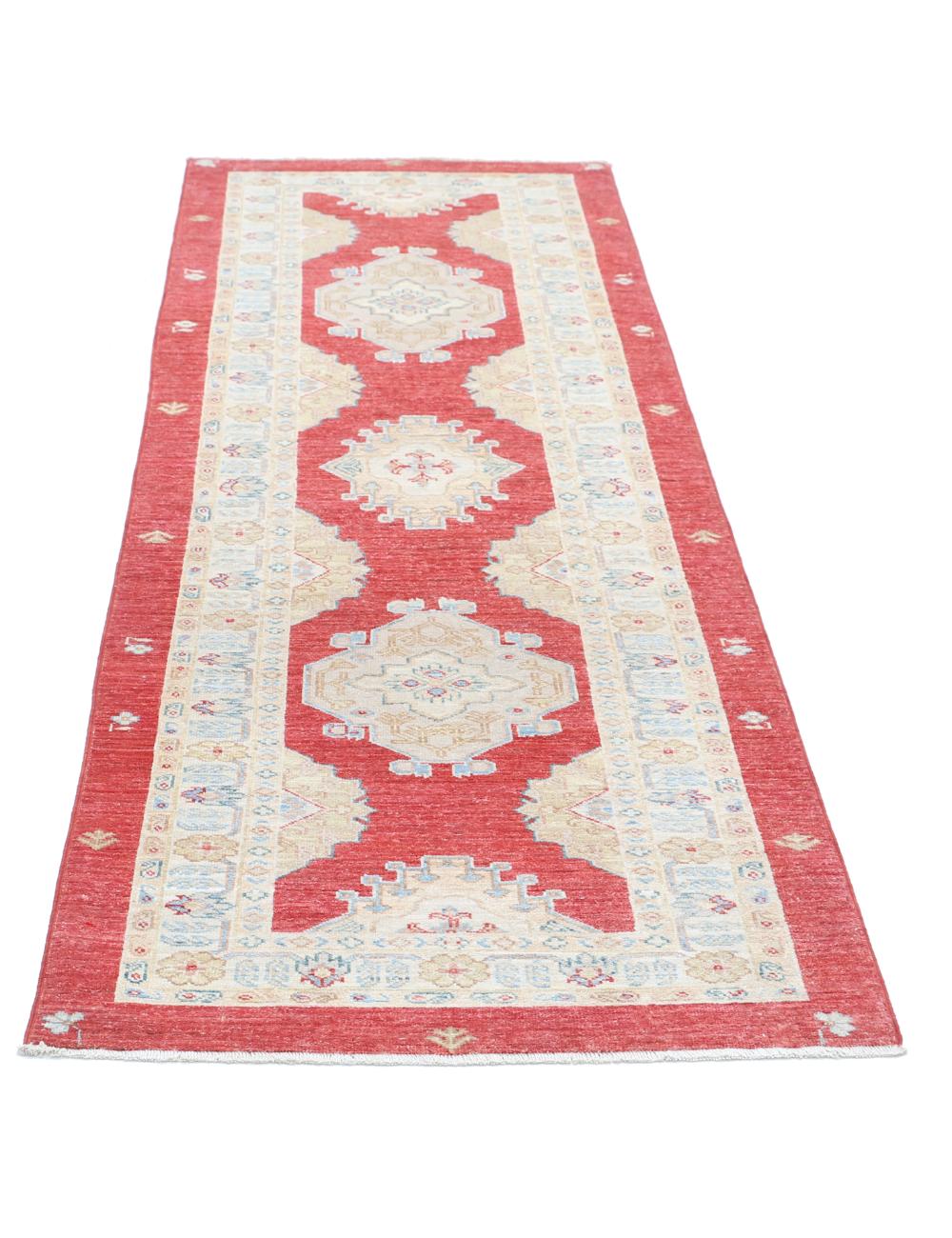 Afghan Ziegler Rug 2' 8" x 7' 9" Hand-Knotted | No. AT28817