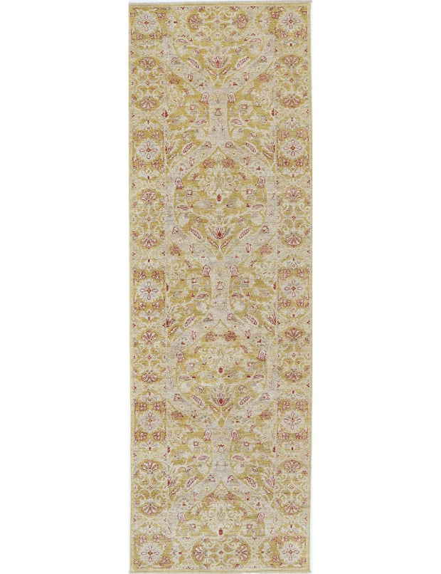Hand Knotted Ziegler Farhan Wool Rug 3' 1" x 9' 8" - No. AT21695