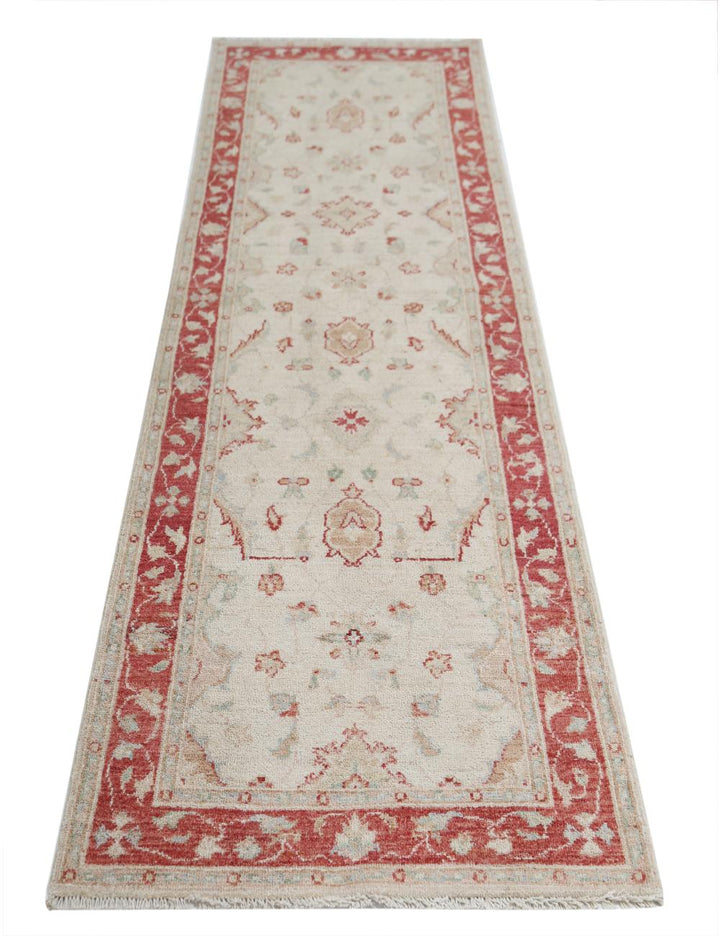 Afghan Ziegler Rug 2' 6" x 7' 10" Hand-Knotted | No. AT34912