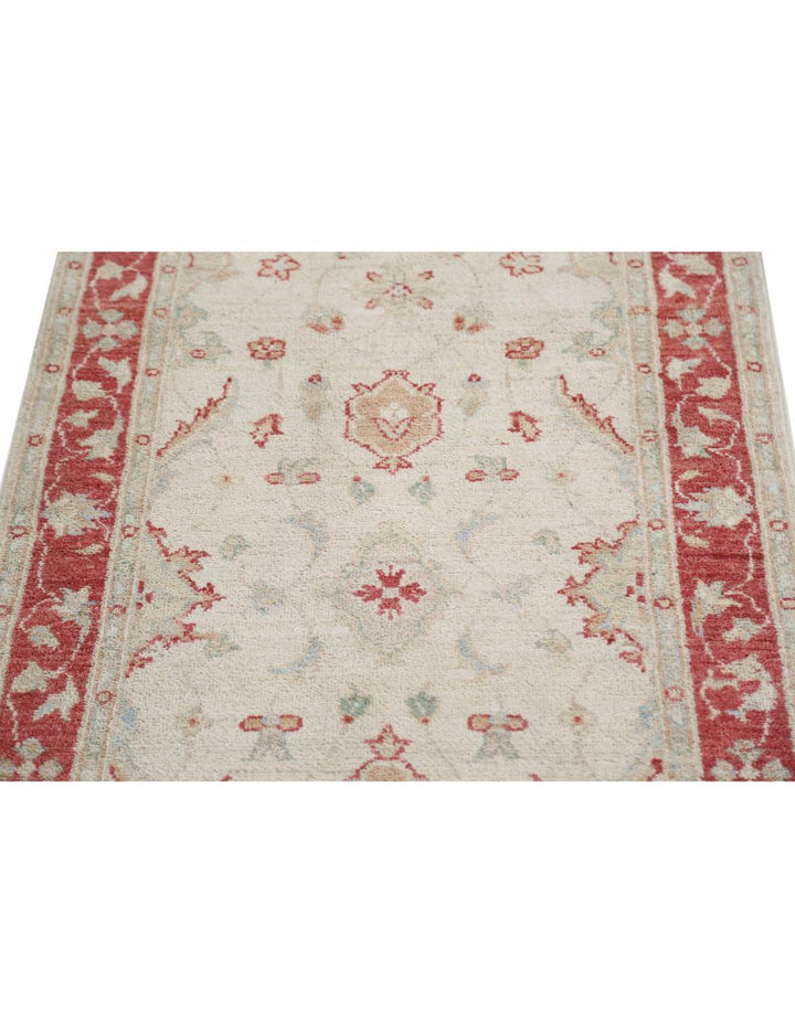 Afghan Ziegler Rug 2' 6" x 7' 10" Hand-Knotted | No. AT34912
