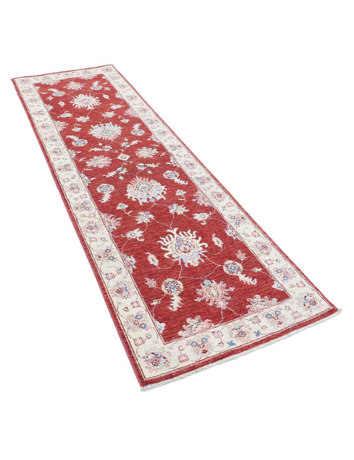 Afghan Ziegler Rug 2' 7" x 8' 5" Hand-Knotted | No. AT44169