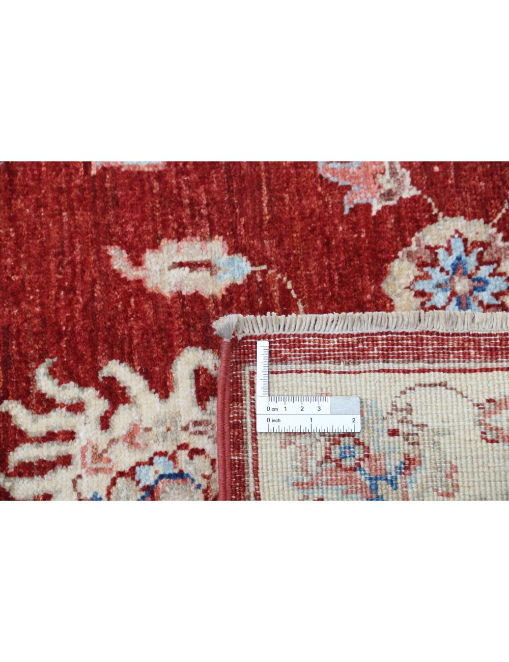 Afghan Ziegler Rug 2' 7" x 8' 5" Hand-Knotted | No. AT44169