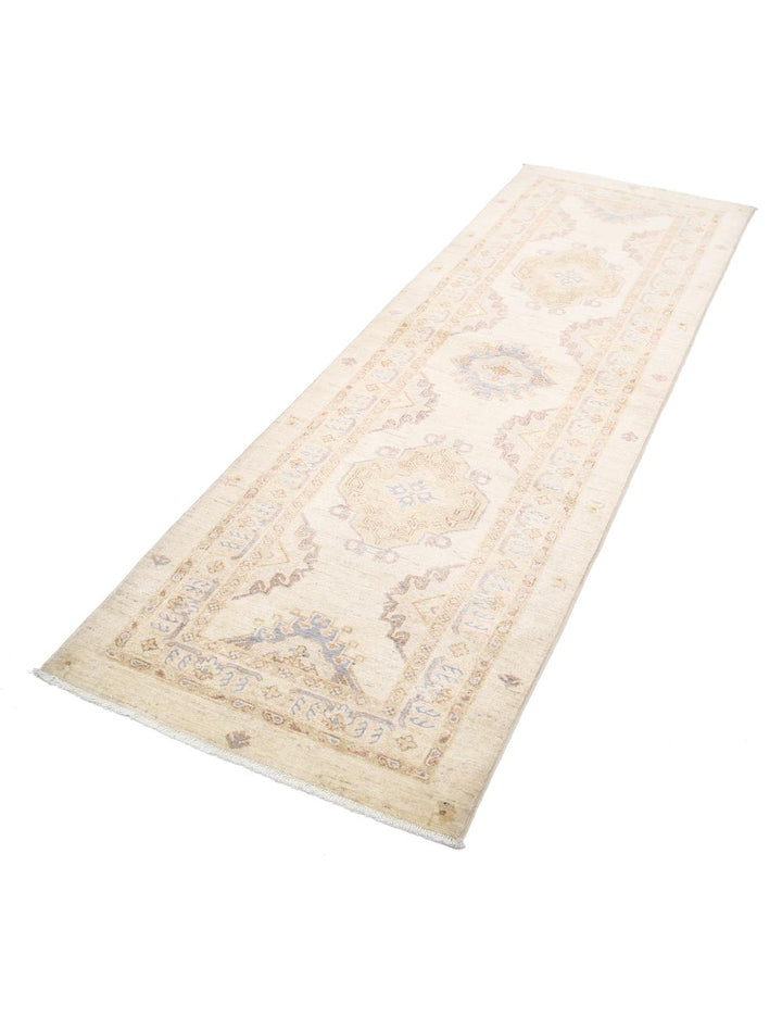 Afghan Ziegler Rug 2' 8" x 8' 0" Hand-Knotted | No. AT54287