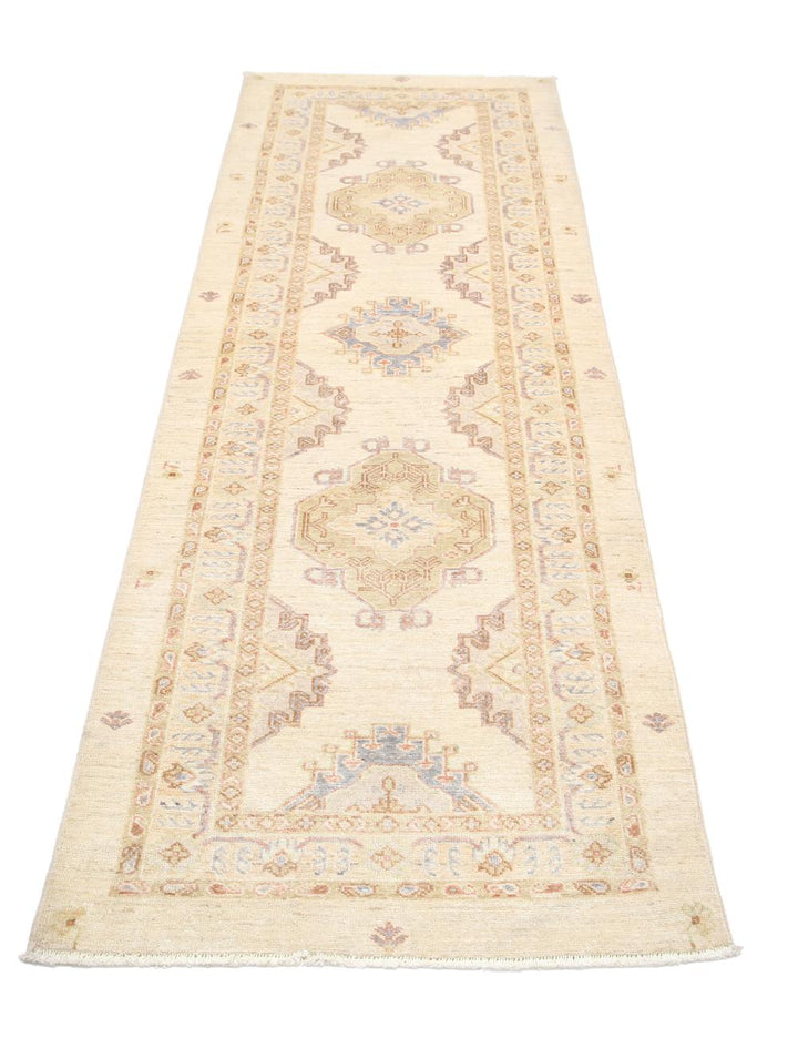 Afghan Ziegler Rug 2' 8" x 8' 0" Hand-Knotted | No. AT54287