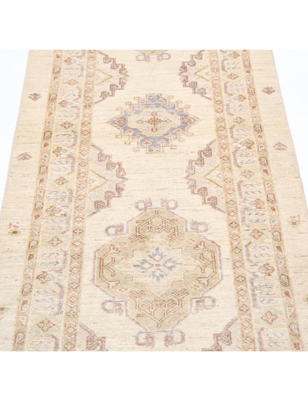 Afghan Ziegler Rug 2' 8" x 8' 0" Hand-Knotted | No. AT54287