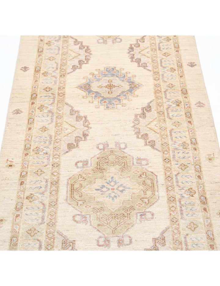 Afghan Ziegler Rug 2' 8" x 8' 0" Hand-Knotted | No. AT54287