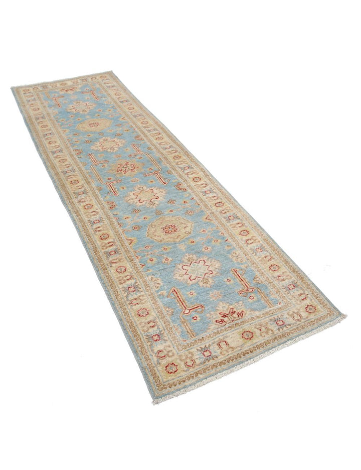 Afghan Ziegler Rug 2'7" x 7'11" Hand-Knotted | No. AT36089