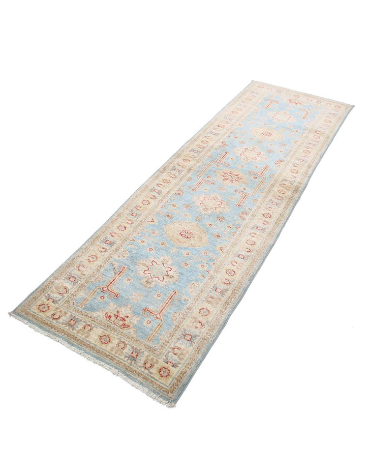 Afghan Ziegler Rug 2'7" x 7'11" Hand-Knotted | No. AT36089