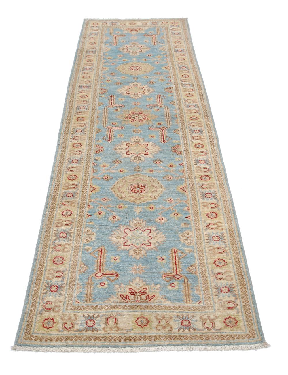 Afghan Ziegler Rug 2'7" x 7'11" Hand-Knotted | No. AT36089