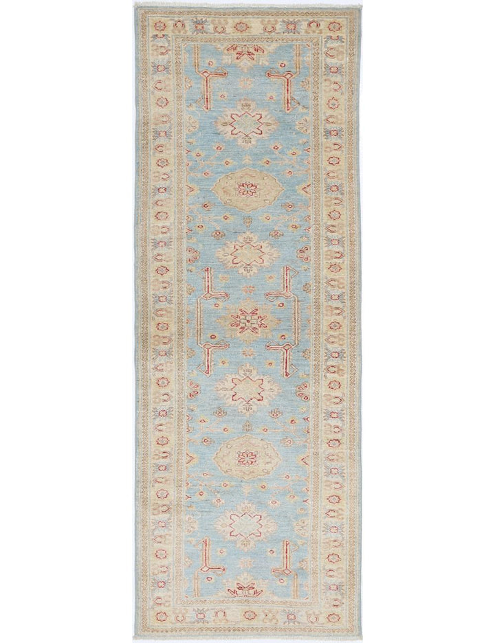 Afghan Ziegler Rug 2'7" x 7'11" Hand-Knotted