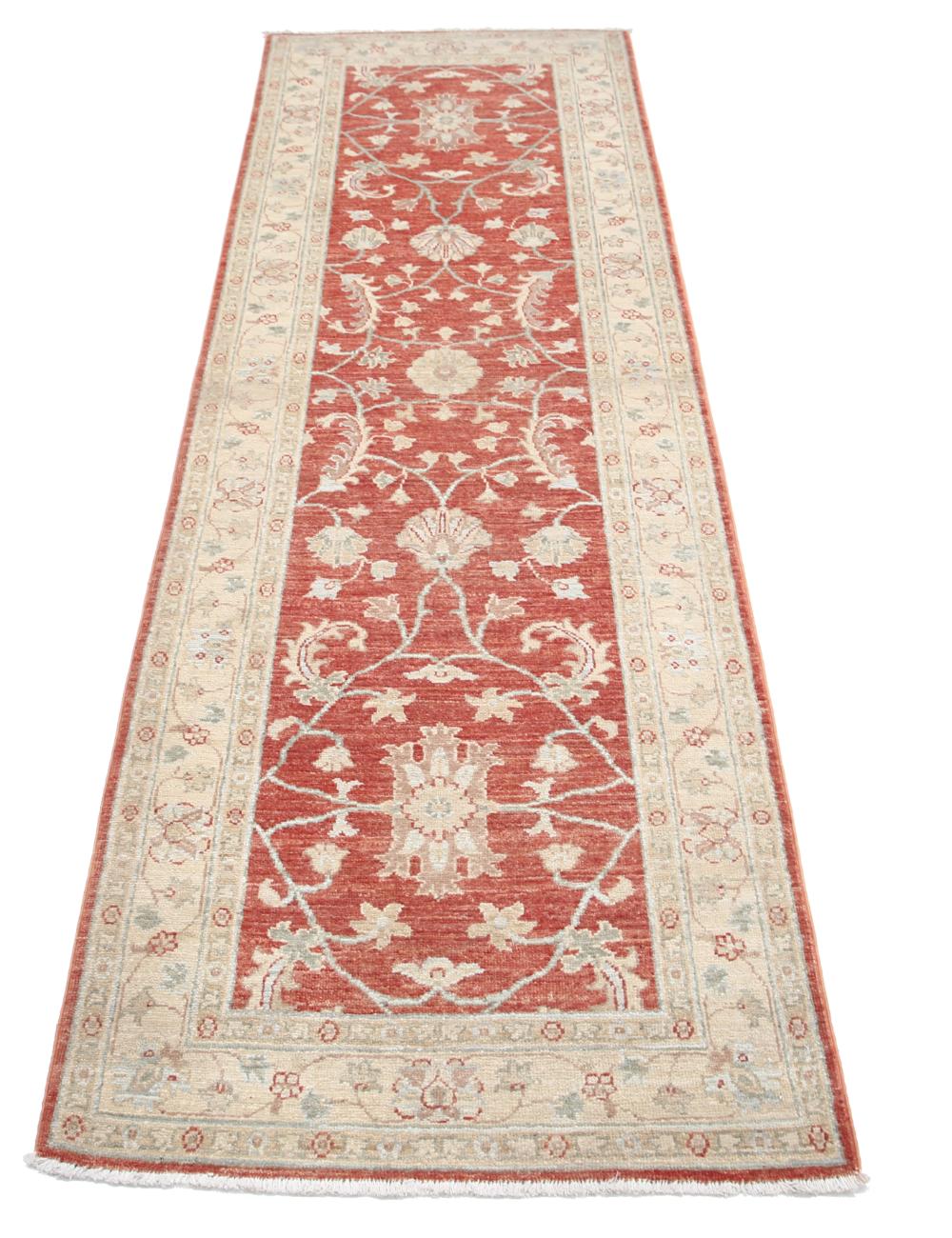 Afghan Ziegler Rug 2' 6" x 7' 11" Hand-Knotted | No. AT75095