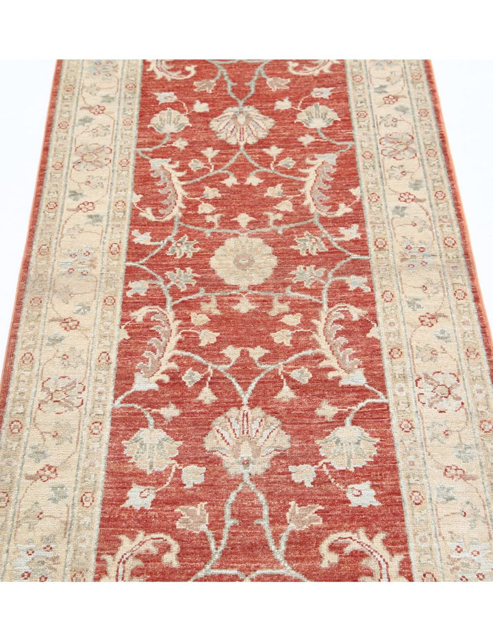 Afghan Ziegler Rug 2' 6" x 7' 11" Hand-Knotted | No. AT75095