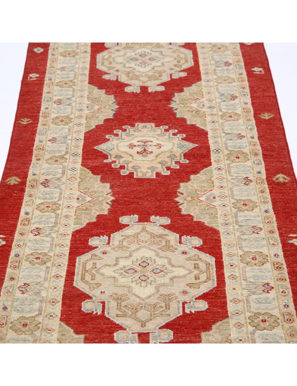 Afghan Ziegler Rug 2' 8" x 7' 9" Hand-Knotted | No. AT11083