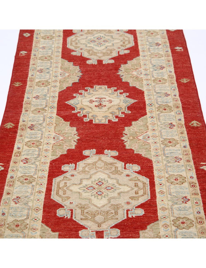 Afghan Ziegler Rug 2' 8" x 7' 9" Hand-Knotted | No. AT11083