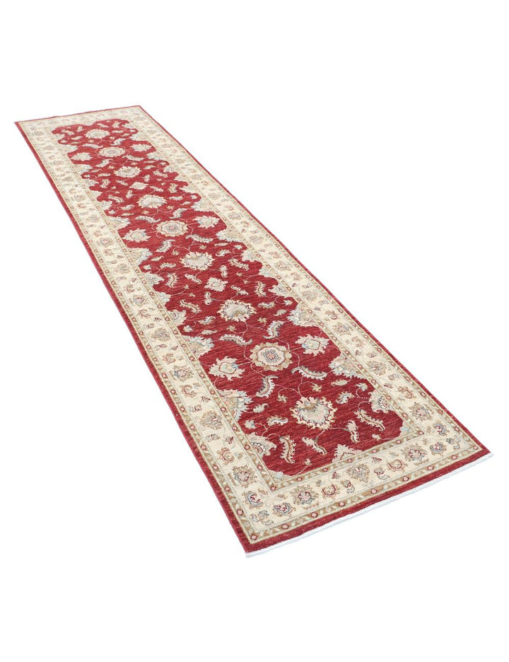 Afghan Ziegler Rug 2' 7" x 9' 8" Hand-Knotted | No. AT92852
