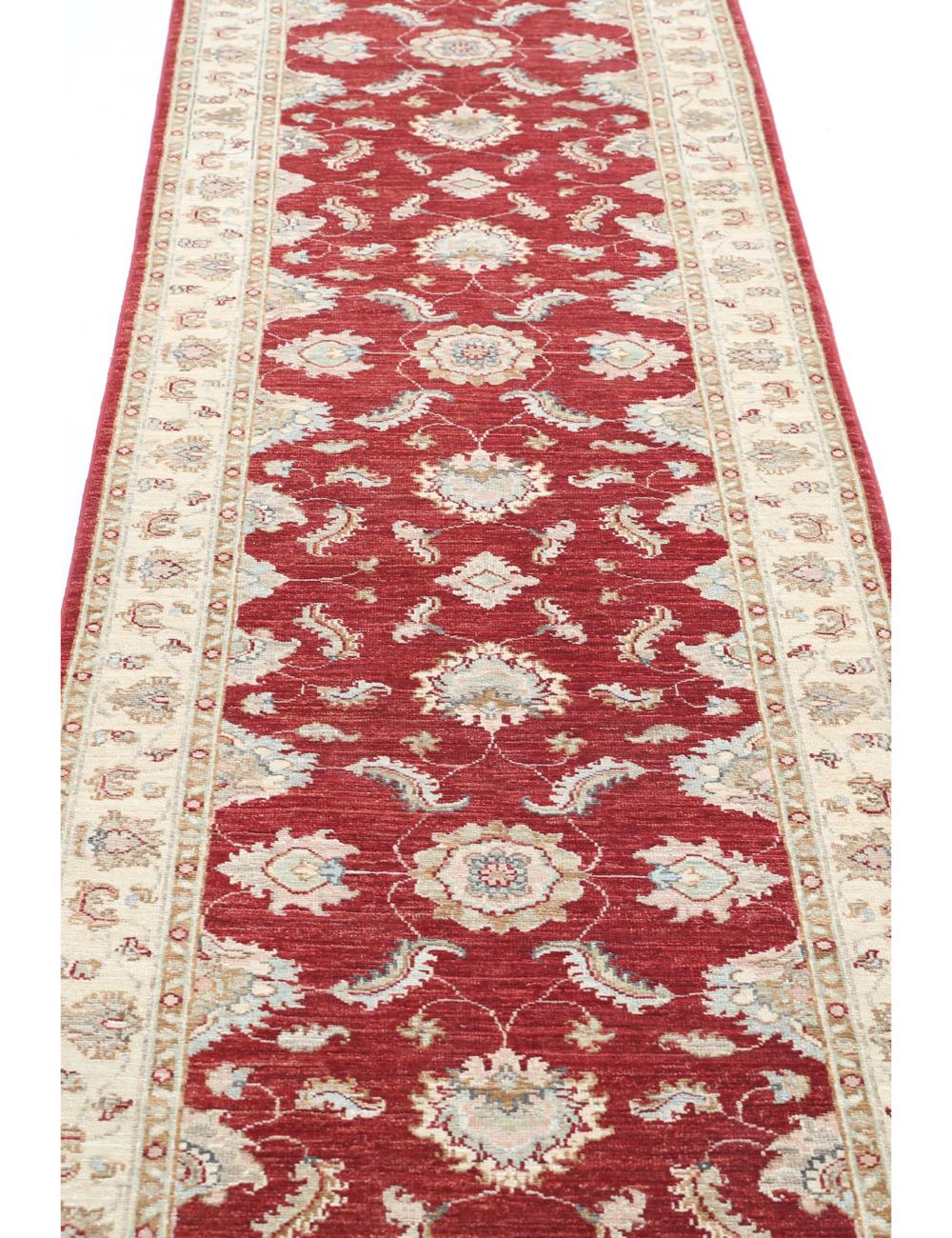 Afghan Ziegler Rug 2' 7" x 9' 8" Hand-Knotted | No. AT92852
