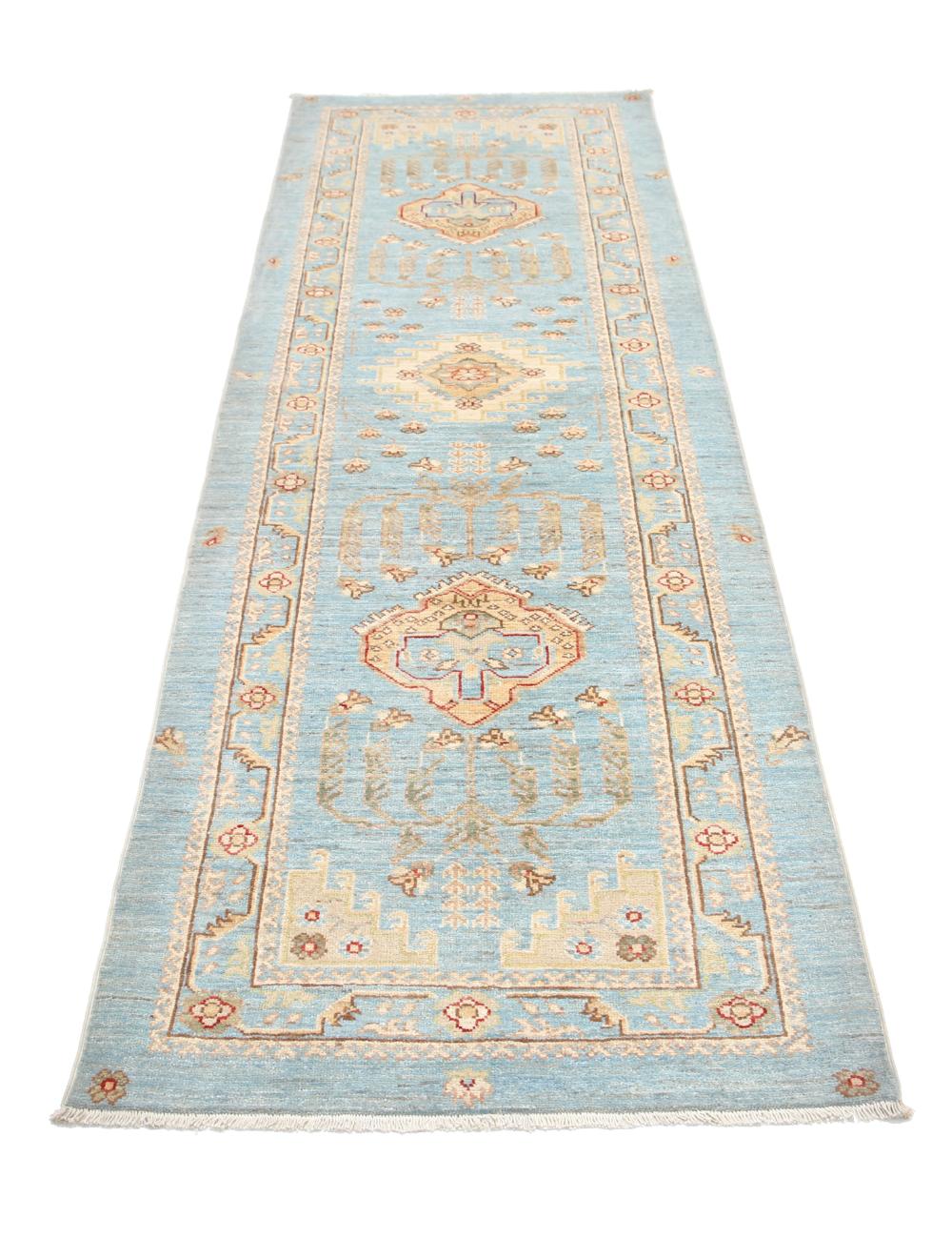 Afghan Ziegler Rug 2' 9" x 8' 2" Hand-Knotted | No. AT12277
