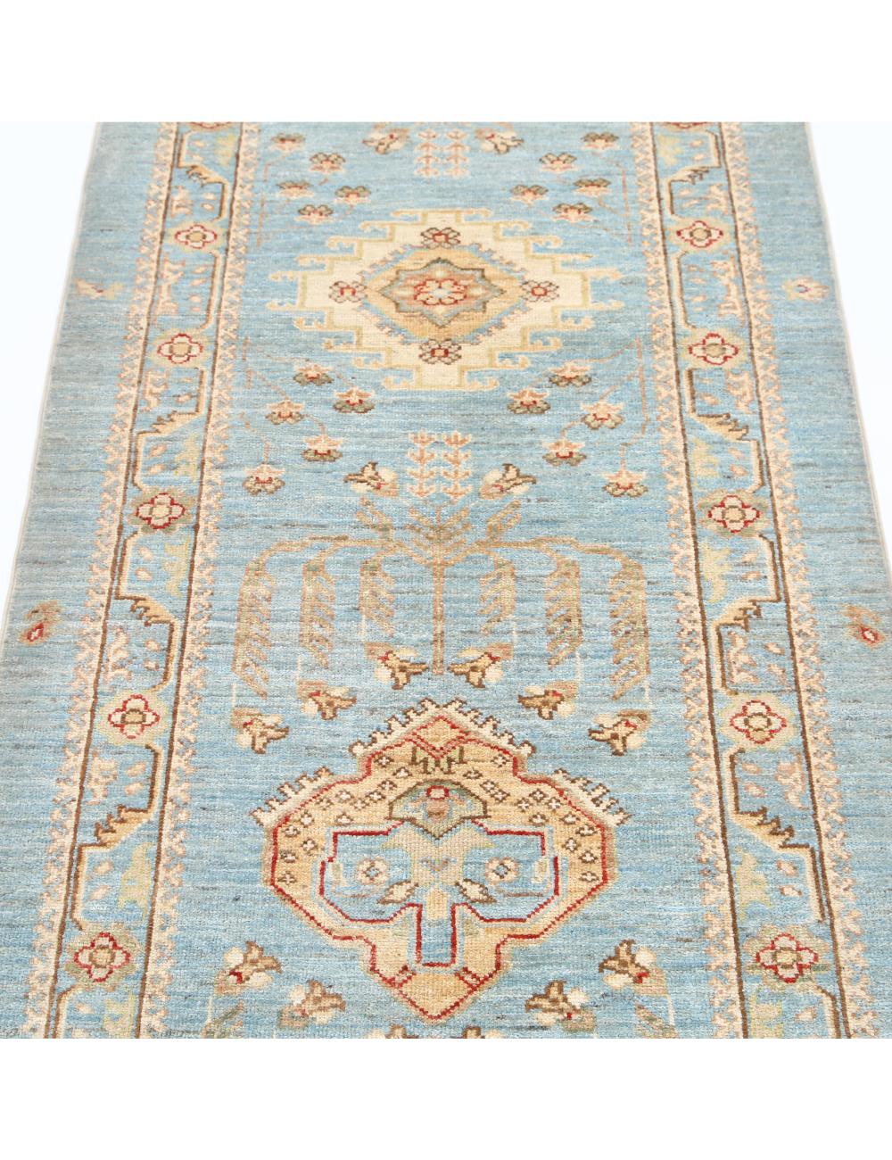 Afghan Ziegler Rug 2' 9" x 8' 2" Hand-Knotted | No. AT12277